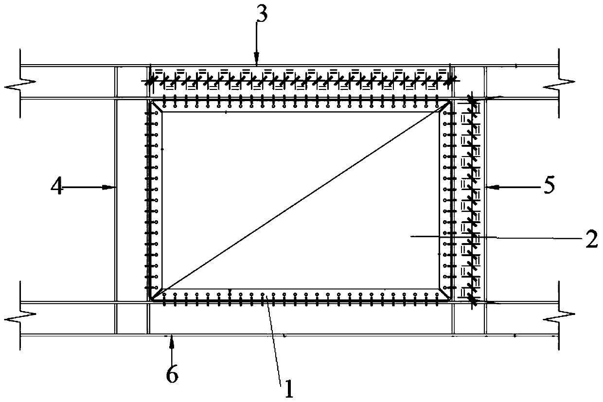 Fabricated recycled concrete anti-buckling steel plate shear wall and preparation method thereof