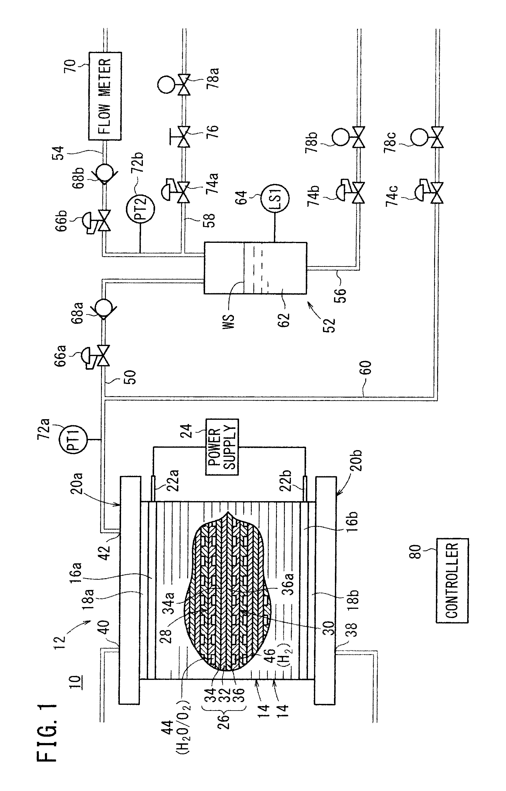 Water electrolysis system and method of operating same