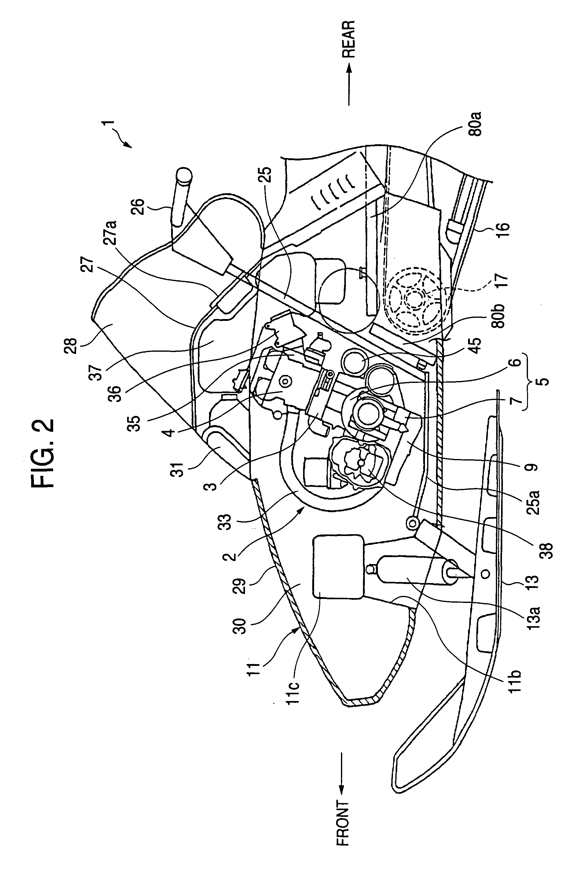 Oil pan structure for four-cycle engine
