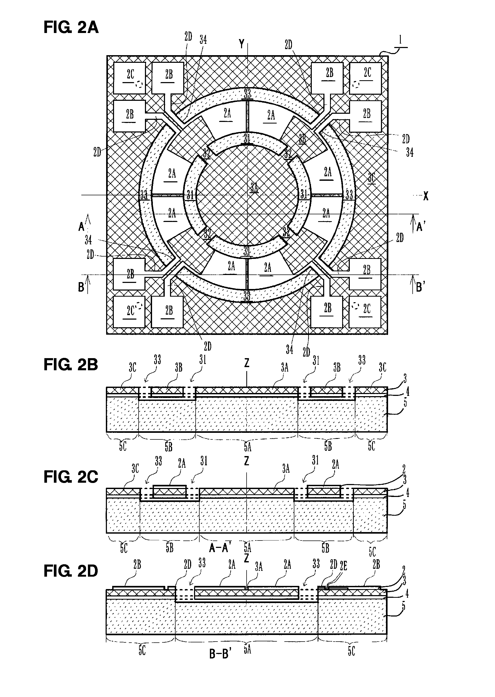 Vibrating gyro device and manufacturing method therefor