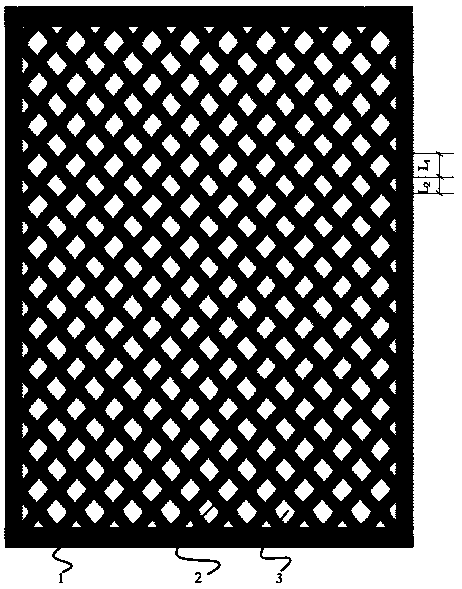 Horizontal fiber-laminated cement grass-planting parking lot and processing method thereof