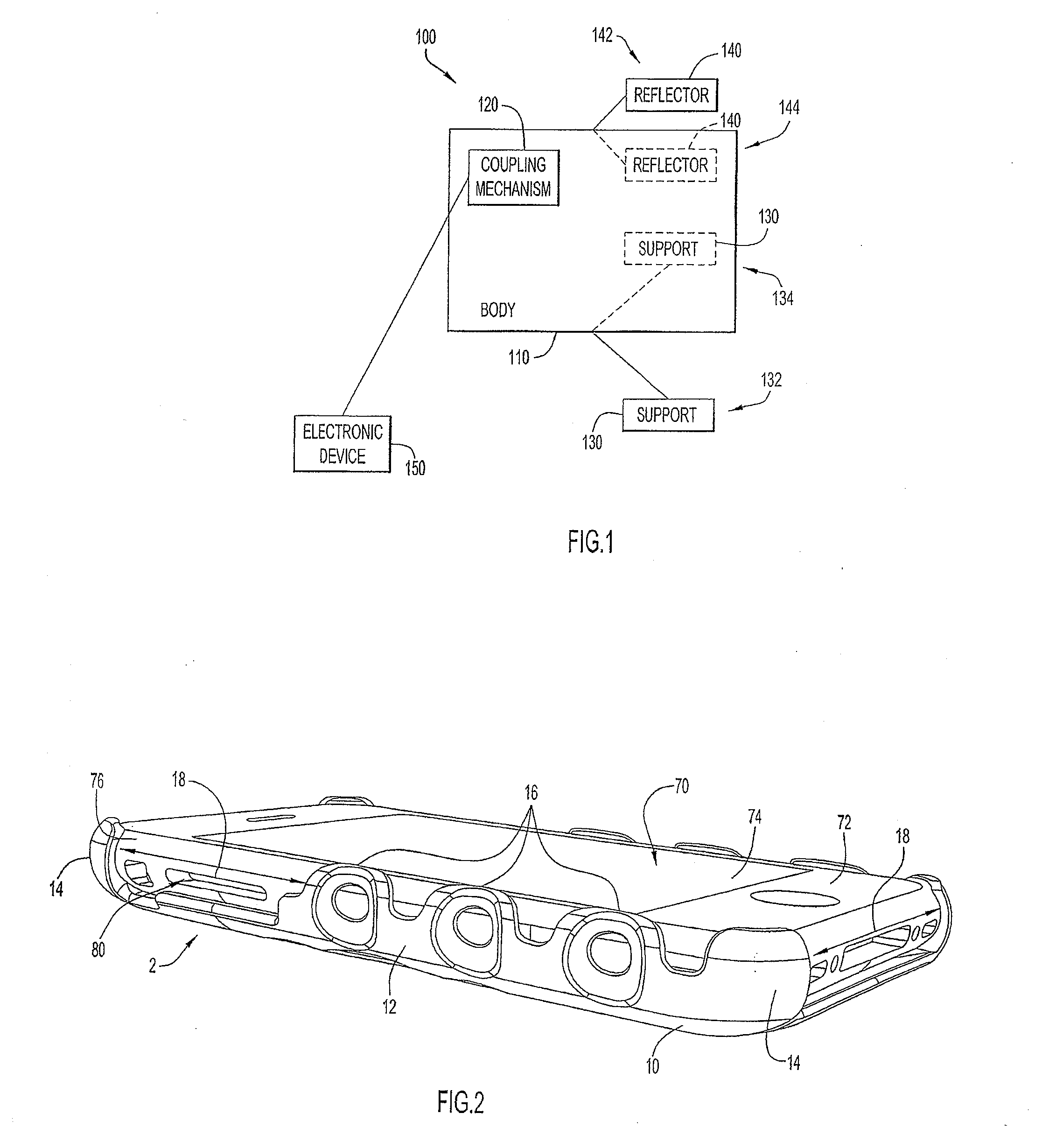 Holder for Electronic Device with Support