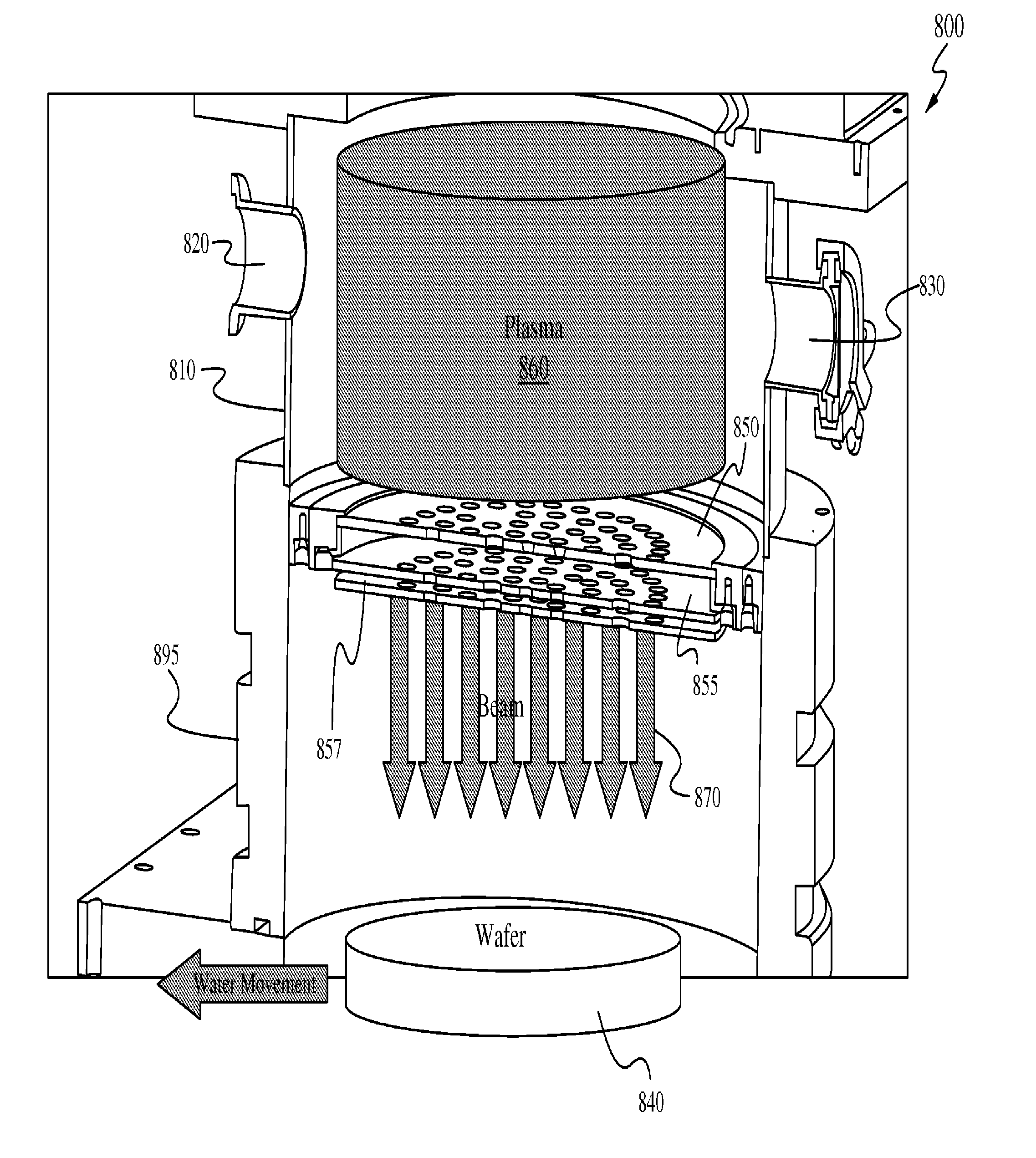 Method for ion implant using grid assembly
