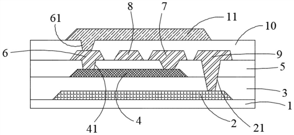 Double-gate electrode metal oxide thin film transistor and preparation method thereof