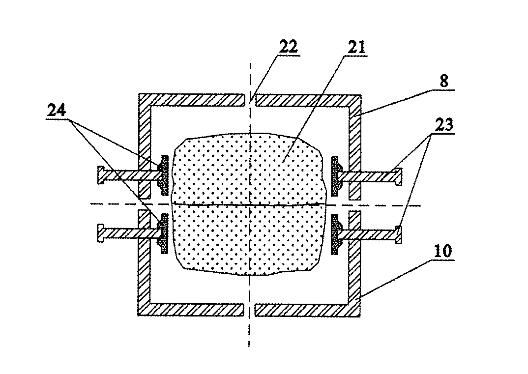 Integrated style shear apparatus for rock structural plane and a shear experimental method for rock structural plane