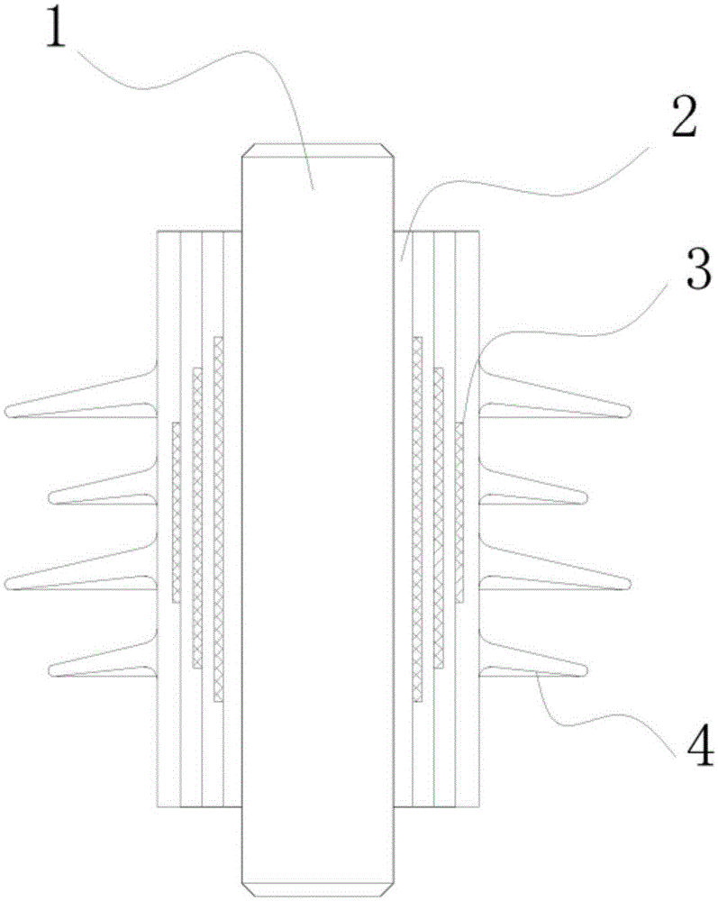 High-voltage bushing and processing technology thereof