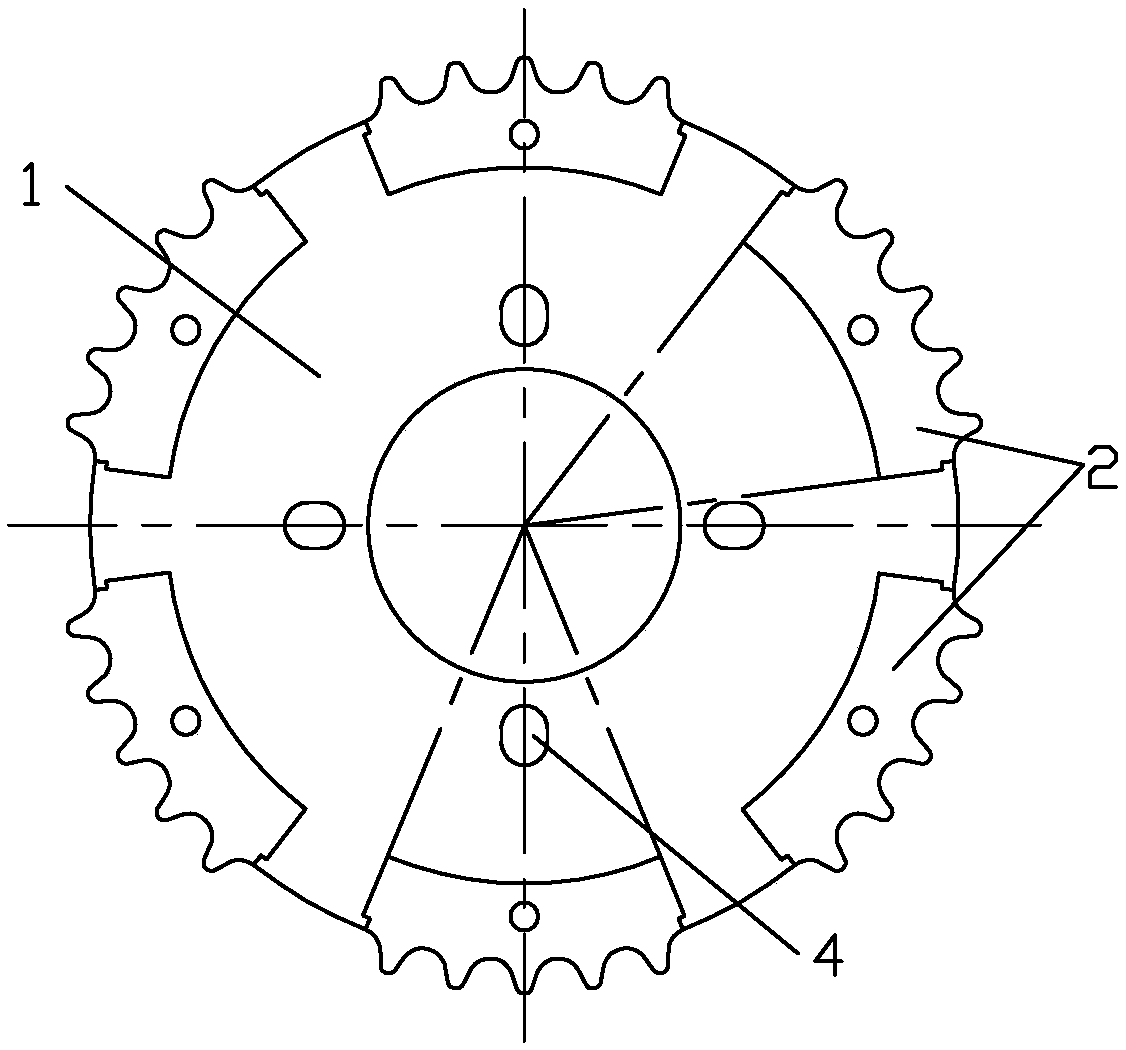 Modular multifunctional chain wheel