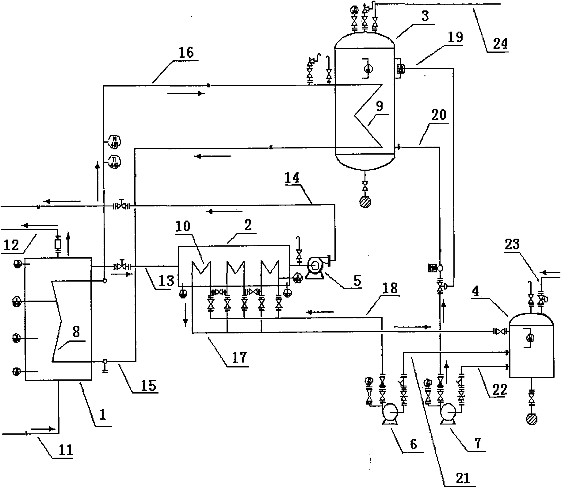 System and method for recovering waste heat of coke-oven crude gas