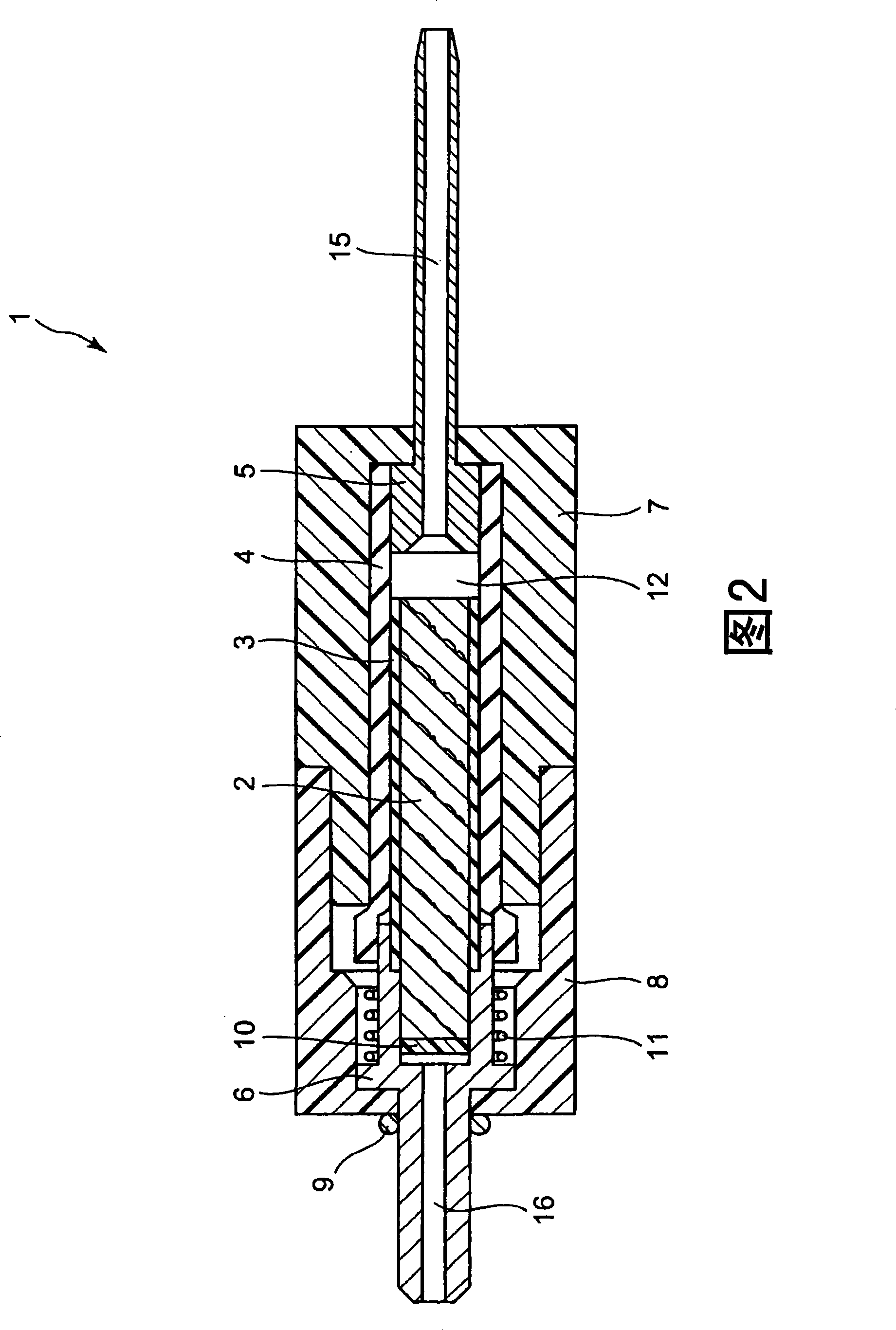 Vaporizing device and liquid absorbing portion