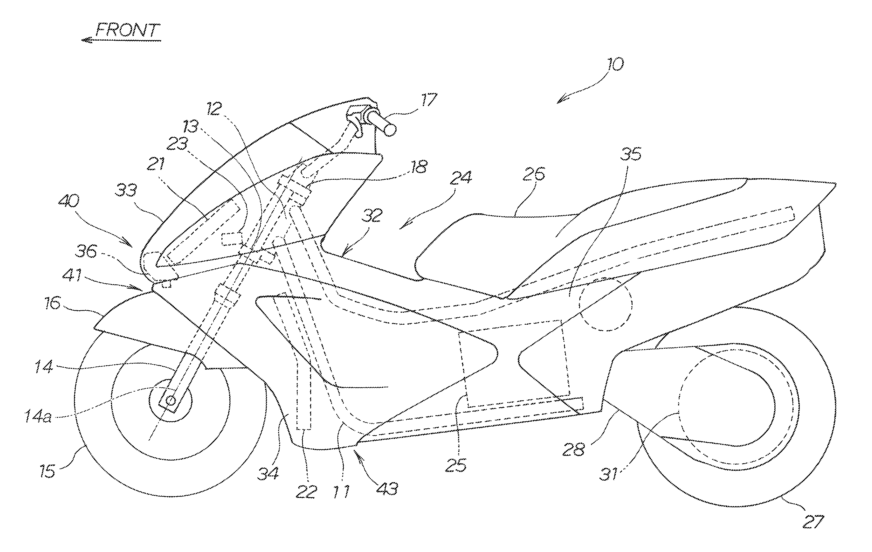Vehicle approach notification device of saddle-ridden electric-powered vehicle