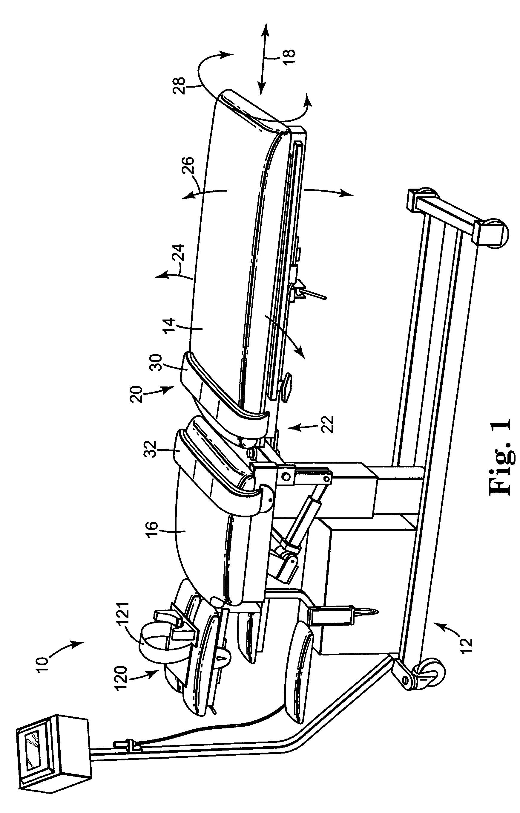 Multi-axis cervical and lumber traction table