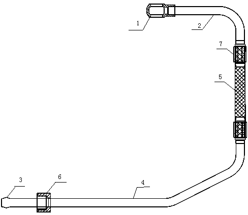 Pressurizer oil incoming pipe