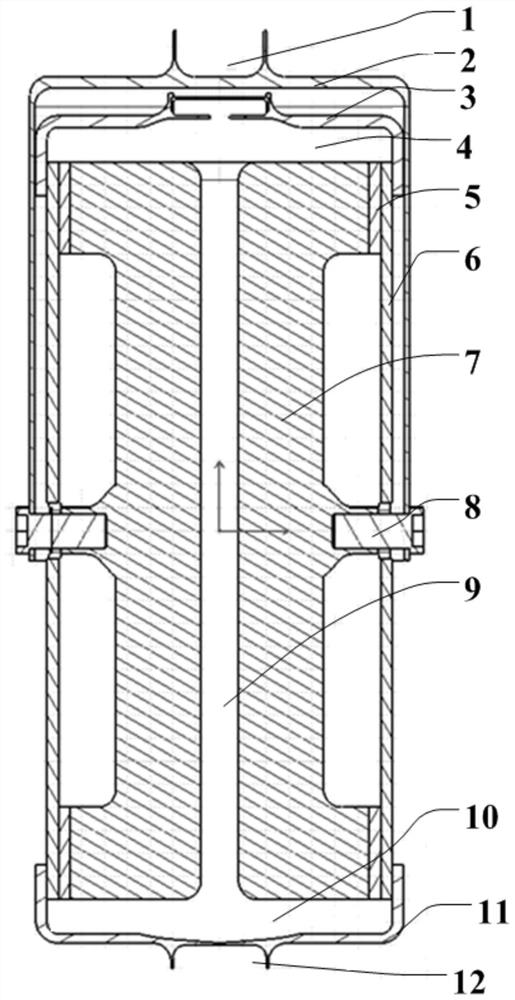 Liquid elastic vibration isolator with embedded inner cylinder