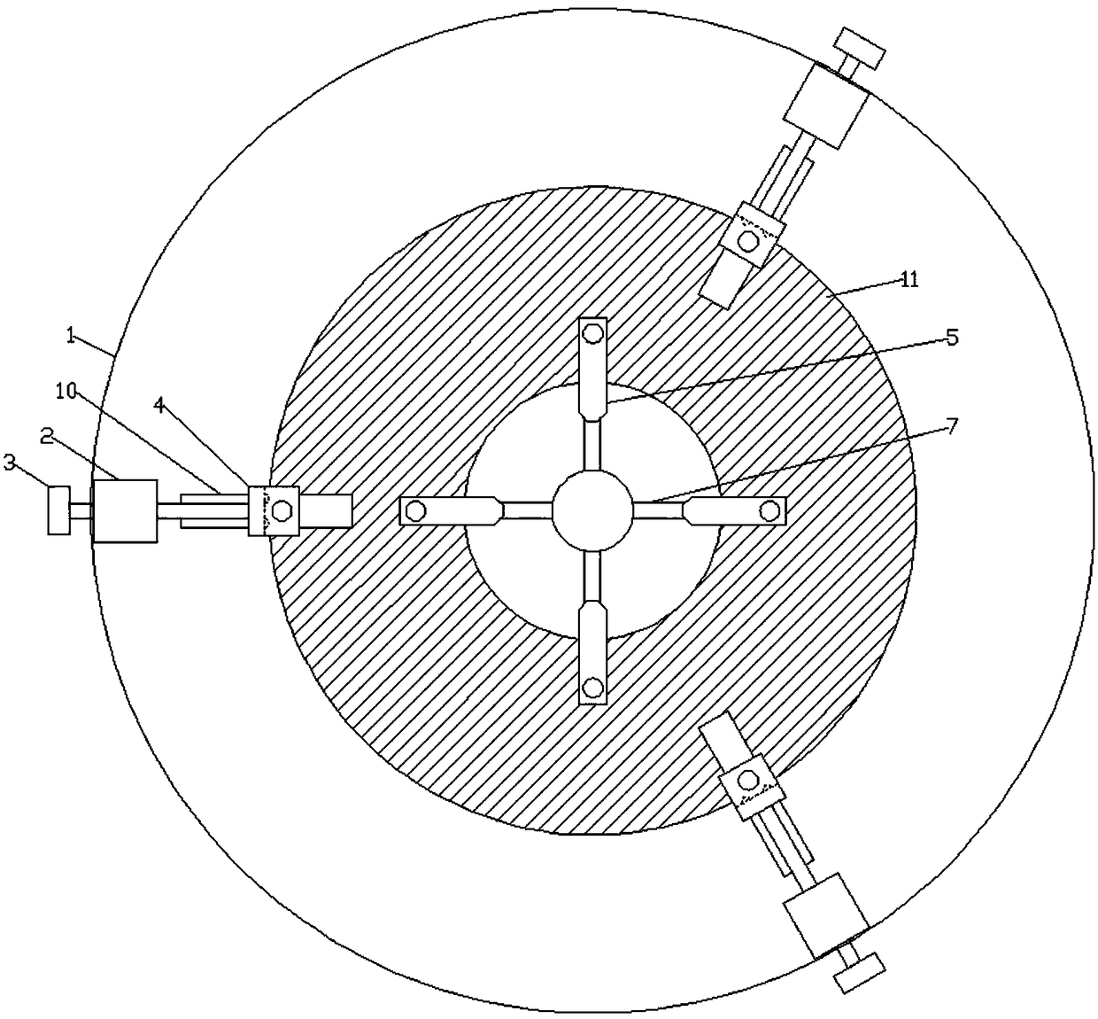 Locating device for annular workpiece