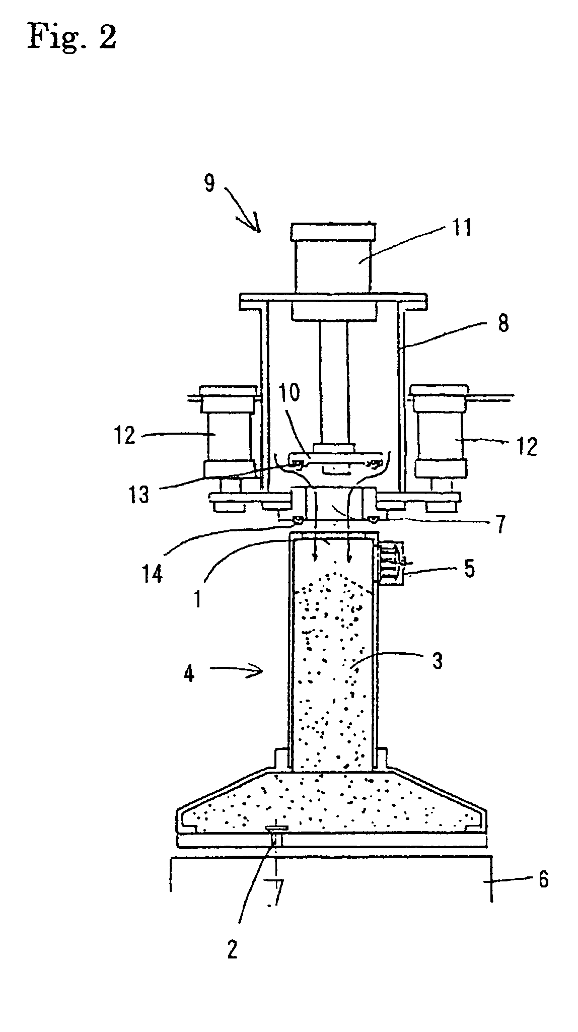 Casting sand blowing device for molding machines