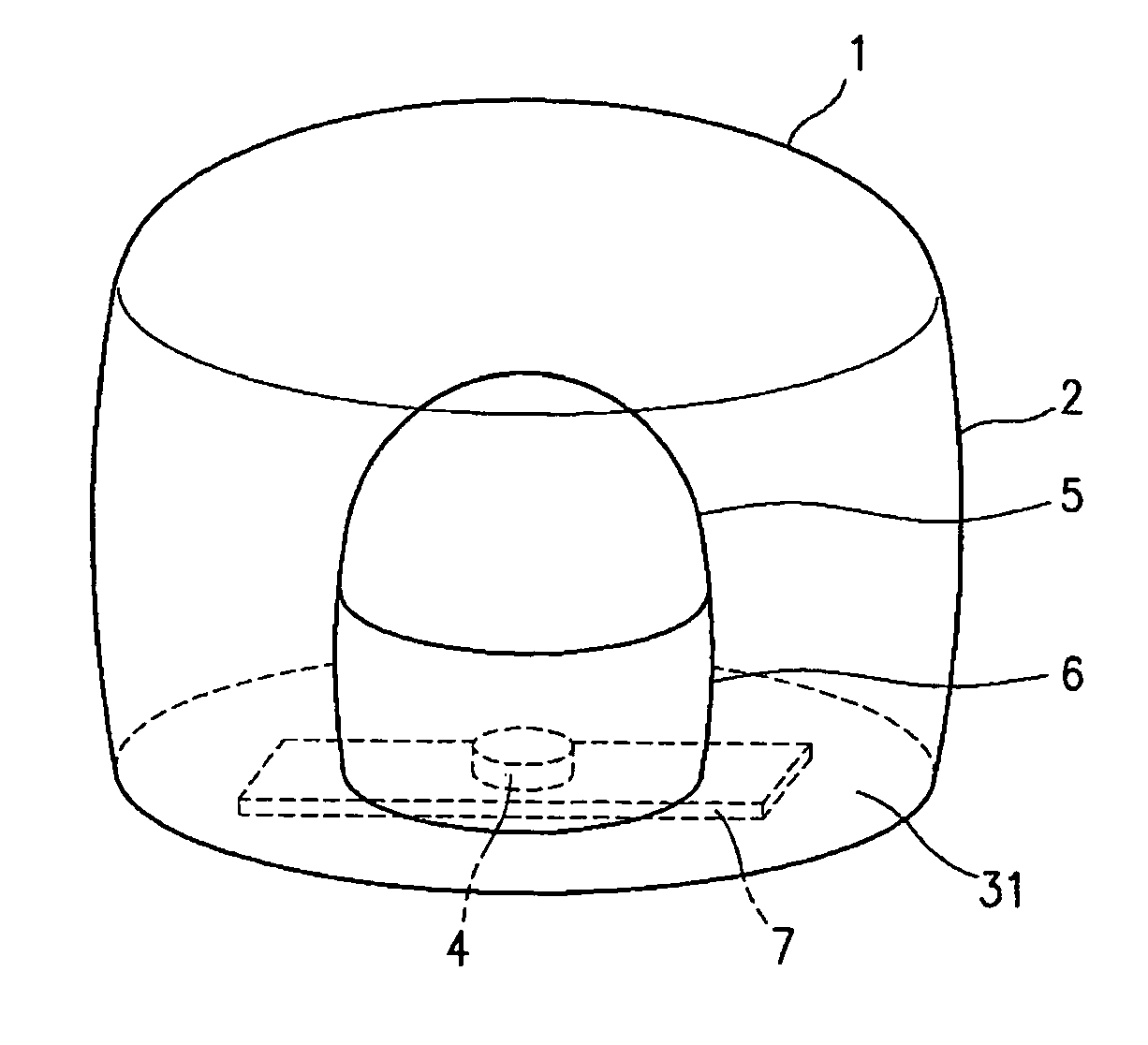 Light emitting diode and lens for the same