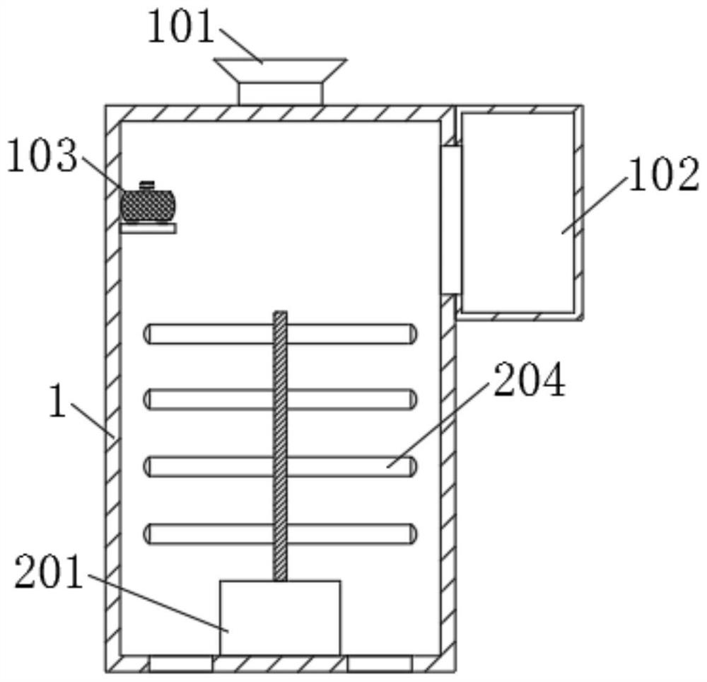 Sorting and separating device for waste plastics