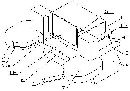 A suspended garbage cleaning device for water conservancy projects