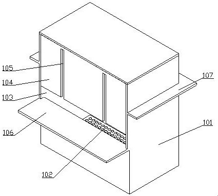 A suspended garbage cleaning device for water conservancy projects