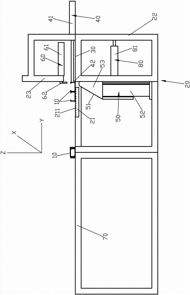 Automatic stacking device of C type steel and stacking device