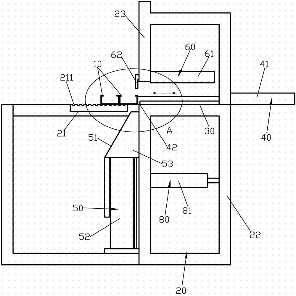 Automatic stacking device of C type steel and stacking device