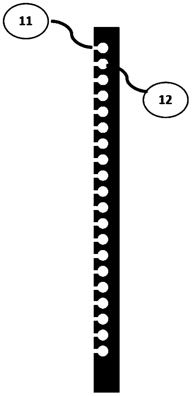 Double-row microchannel header pipe and using method thereof