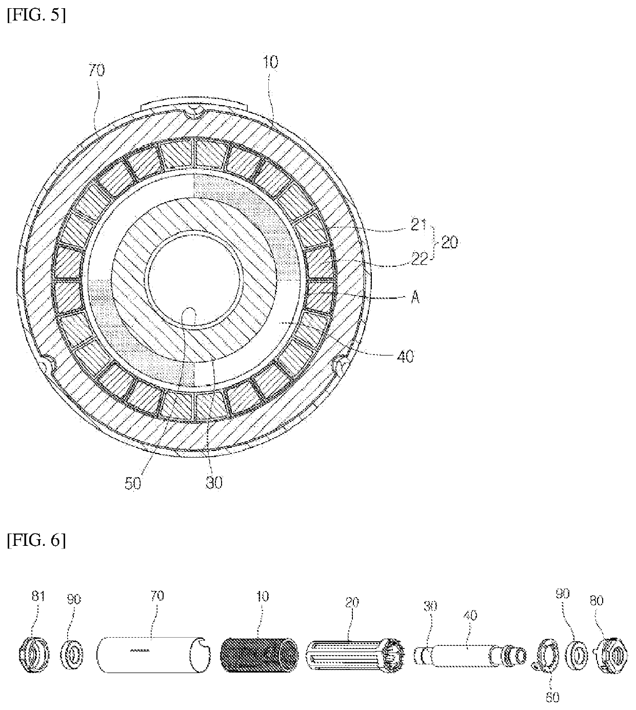 Motor for seat sliding device of vehicle