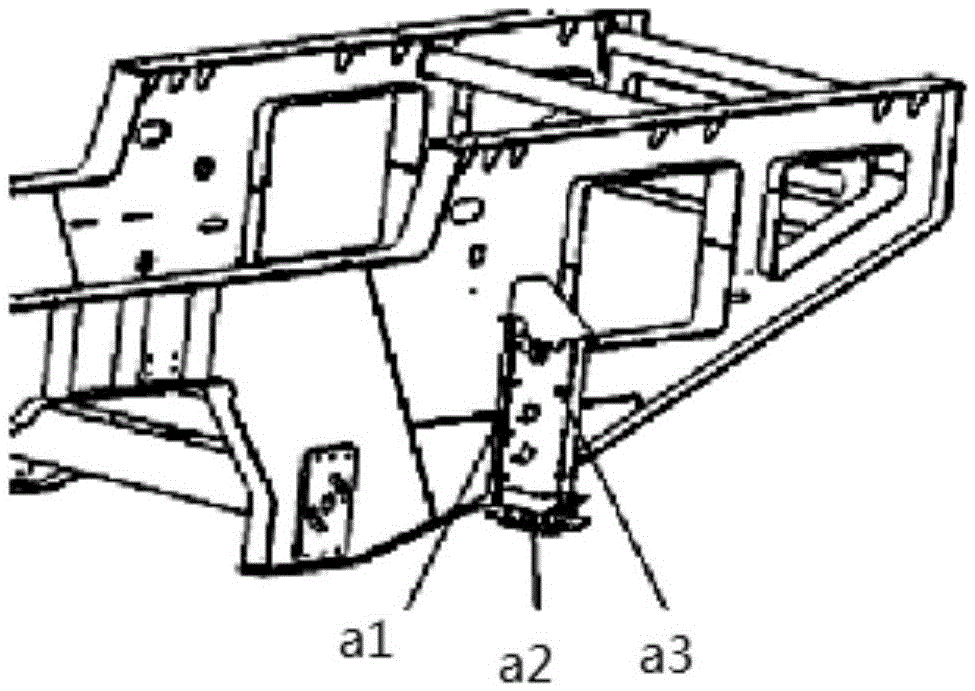 A hydraulic outrigger structure and a mobile crusher