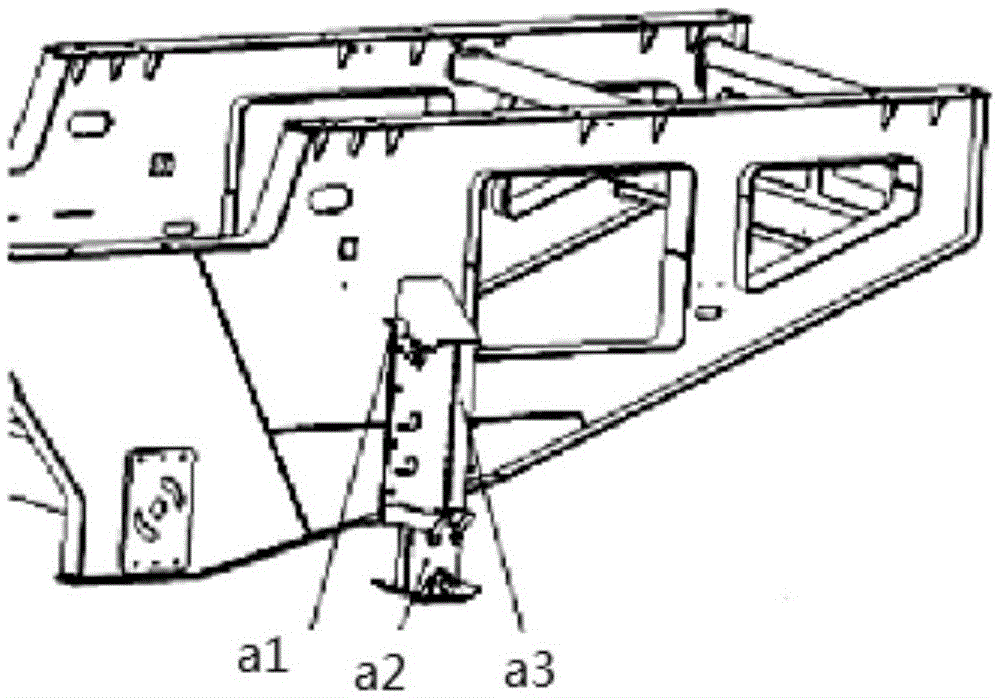 A hydraulic outrigger structure and a mobile crusher