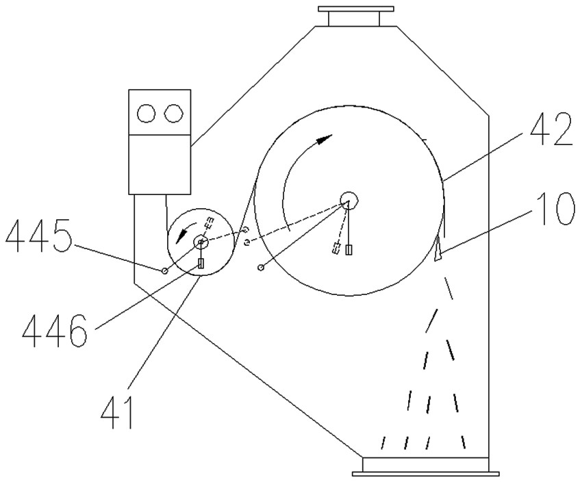 Semi-solid material quick drying system