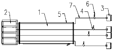 Multi-joint branching and guiding device for automobile wire harness