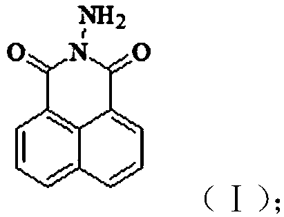 1,8-naphthoylamido(2-R-acridinyl)thiourea silver ion probe and preparation method thereof