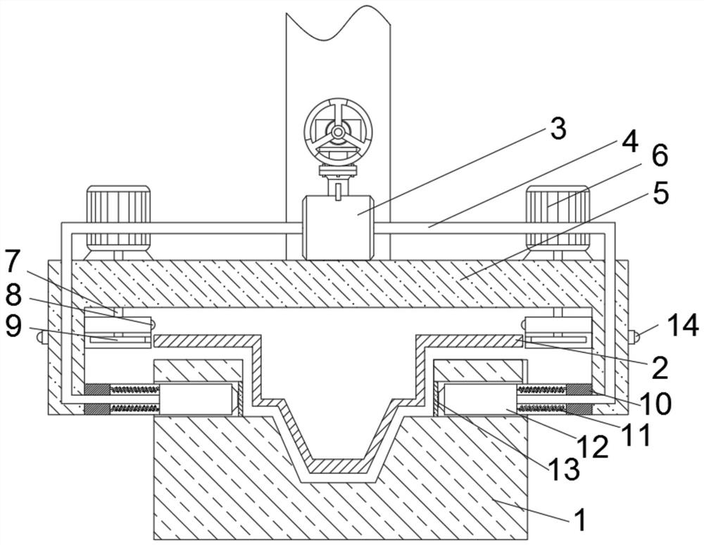 A demoulding device for mold workpiece processing