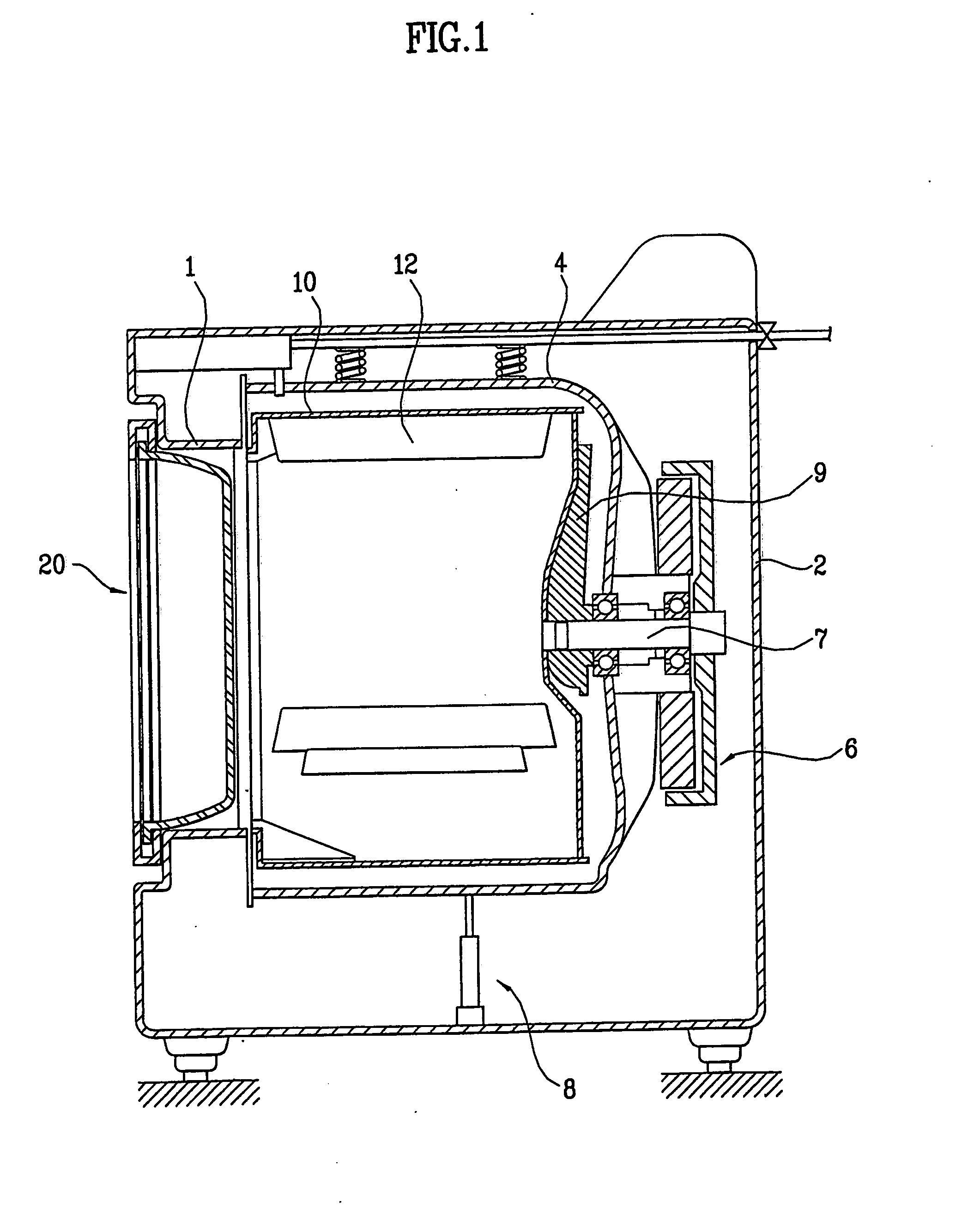 Washing machine and dryer having tilted door