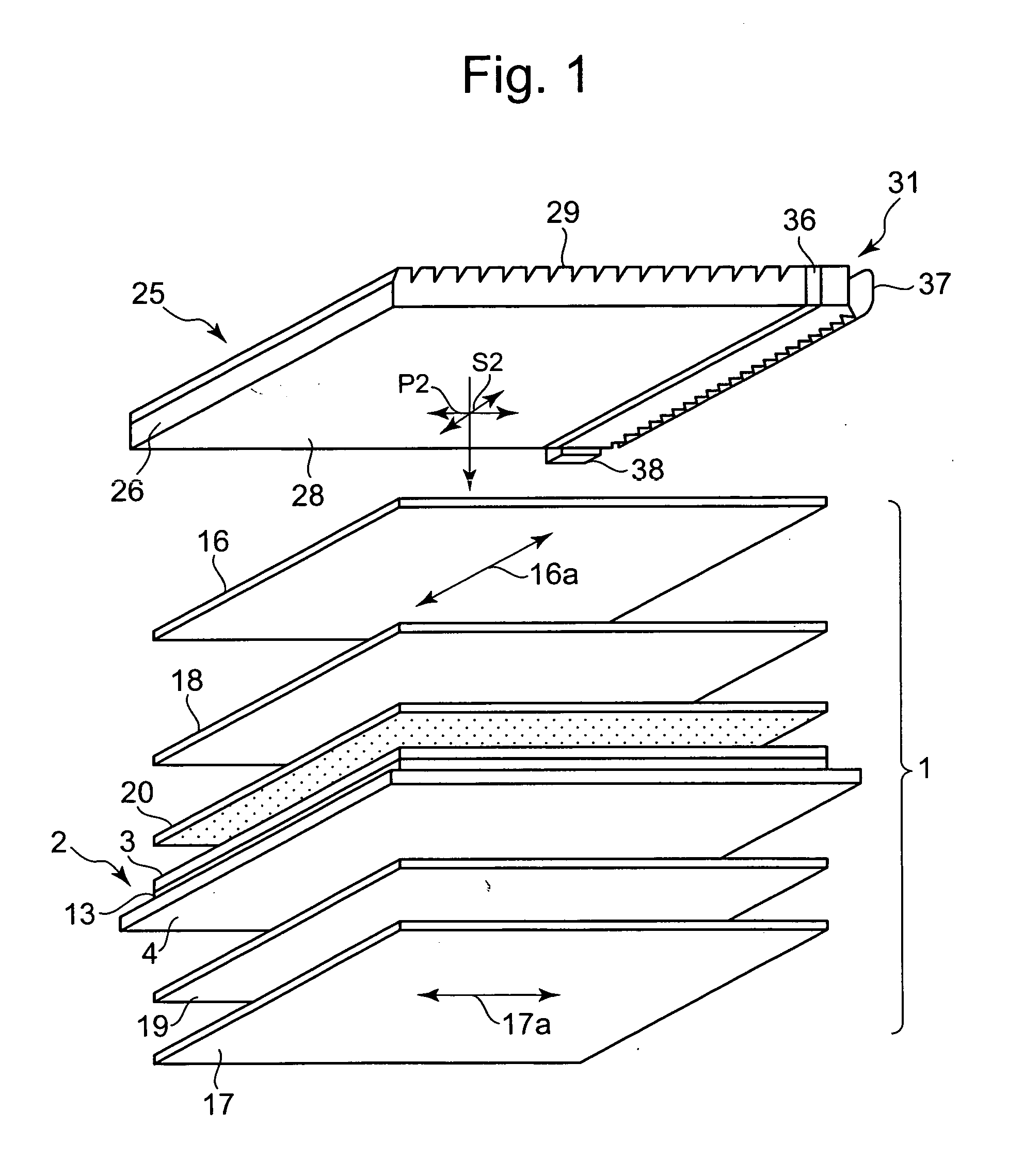 Liquid crystal display device viewable from both surfaces and portable apparatus using same