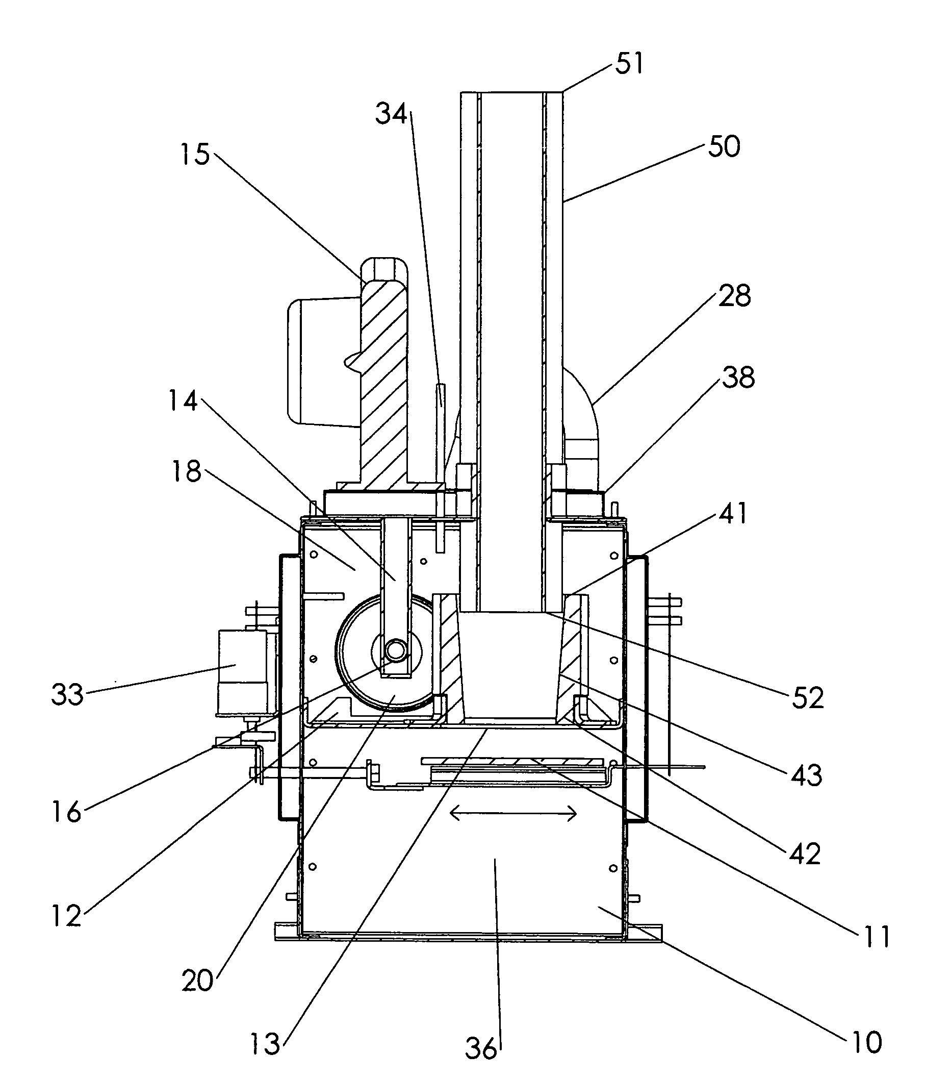 Device for gasification and combustion of solid fuel
