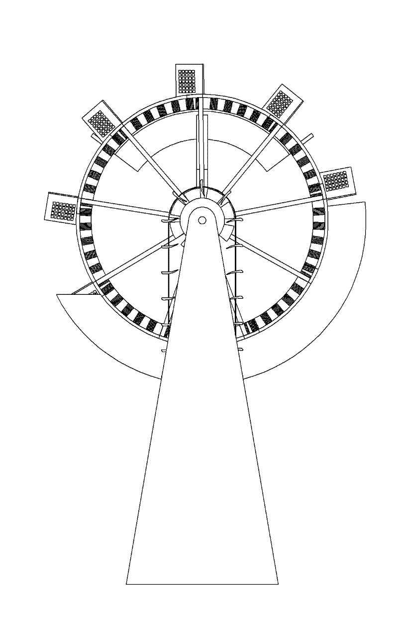 Hydrofoil wheel unit aided ice collector and method for using same