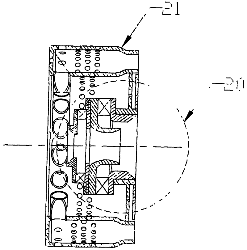 Main combustible stage tangential oil supply premix and pre-evaporation combustion chamber