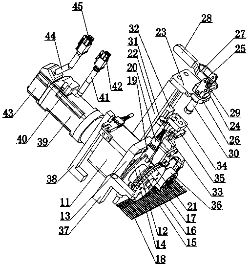 Caterpillar band occlusion conveying device used for spraying and painting machine