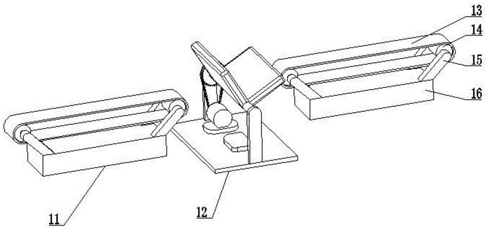 Novel chain wheel turnover equipment