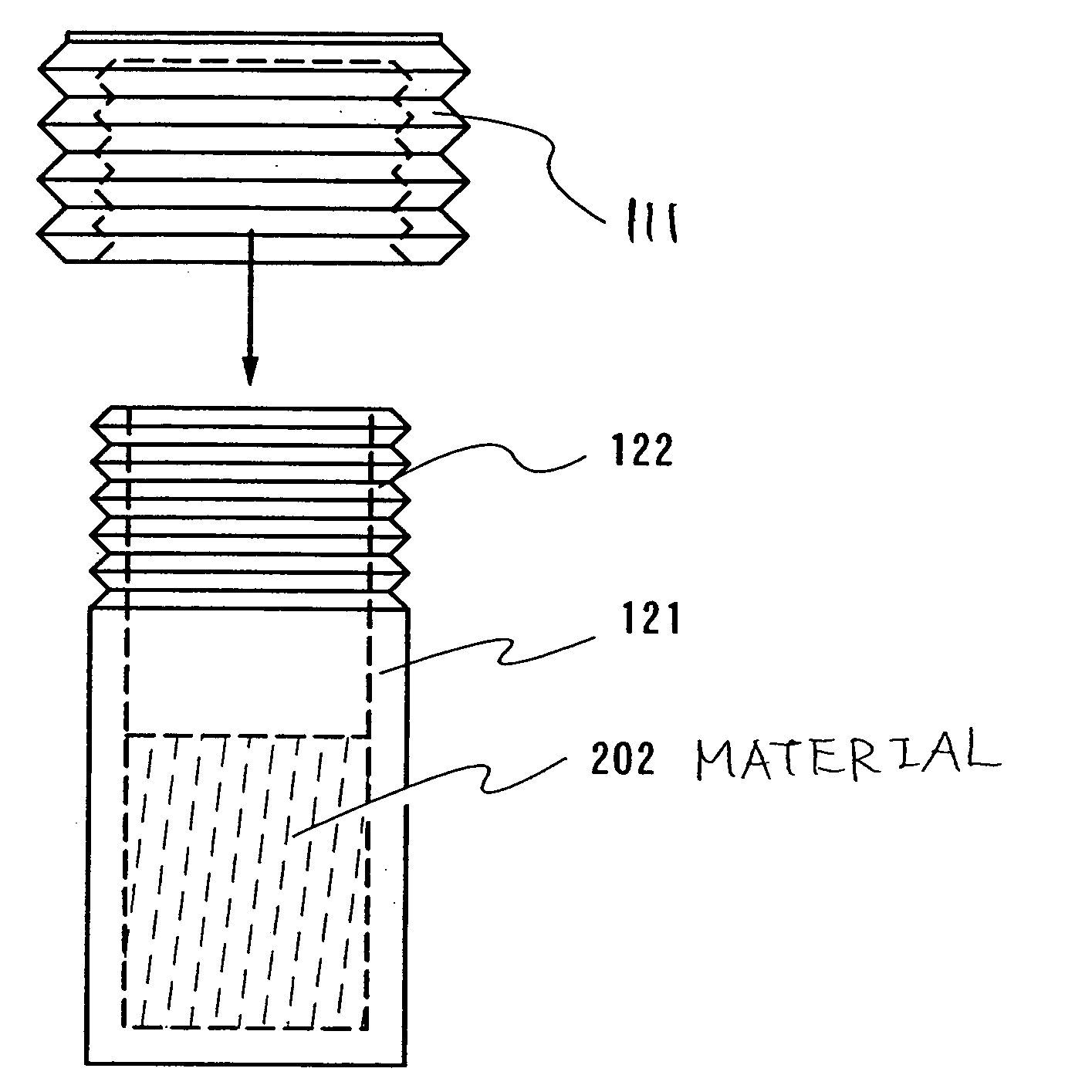 Evaporation container and vapor deposition apparatus