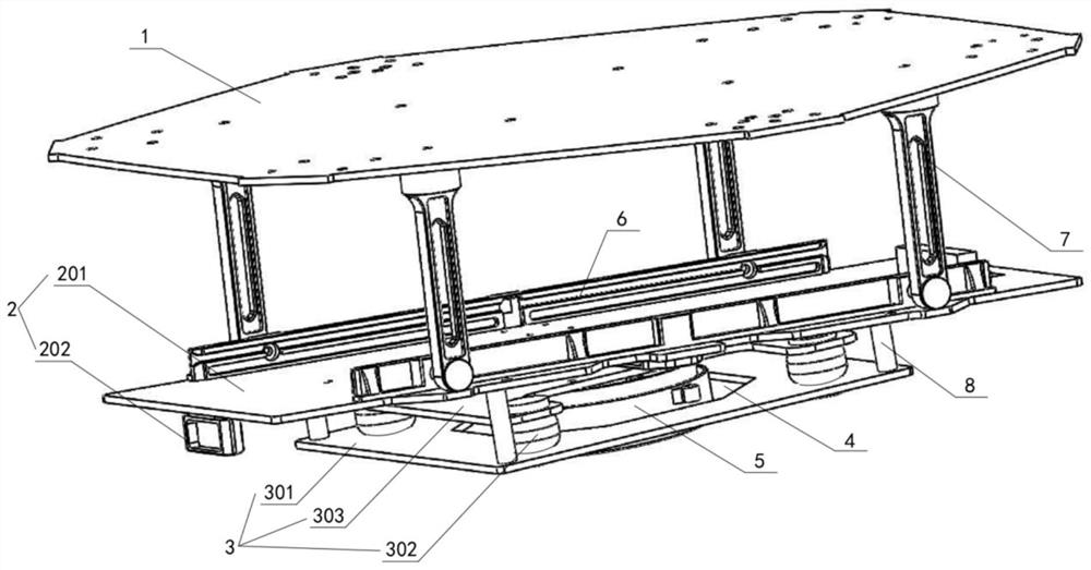 A convenient disassembly and assembly pan-tilt mounting mechanism for multi-rotor drones