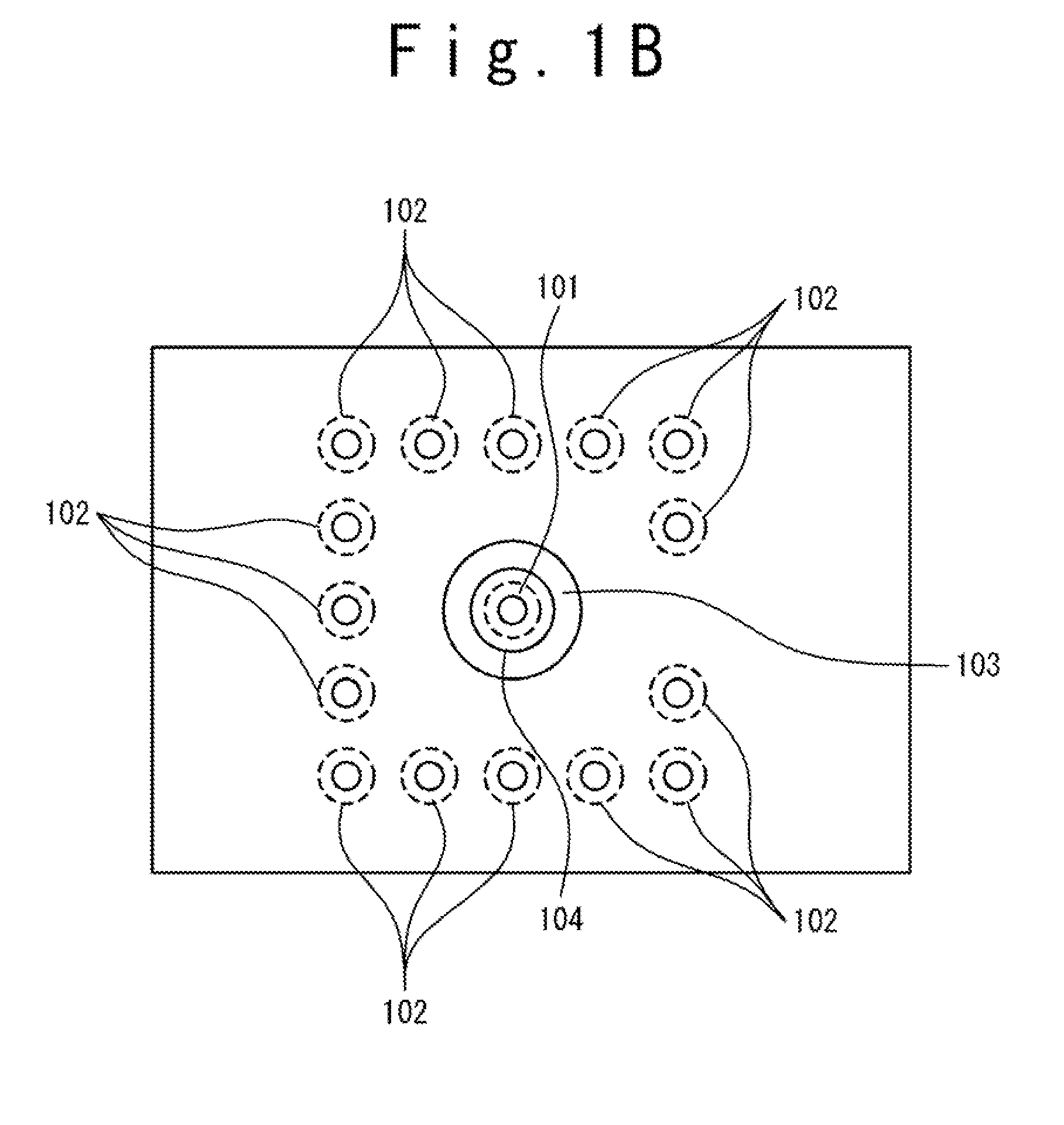 Filter based on a combined via structure