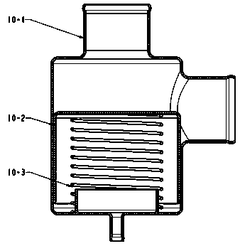 Air inlet pipeline system of supercharged engine and air inlet by-pass valve