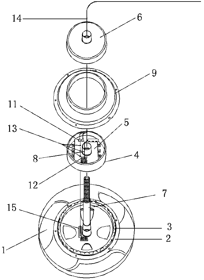 Integrated controller module in motor of electric vehicle