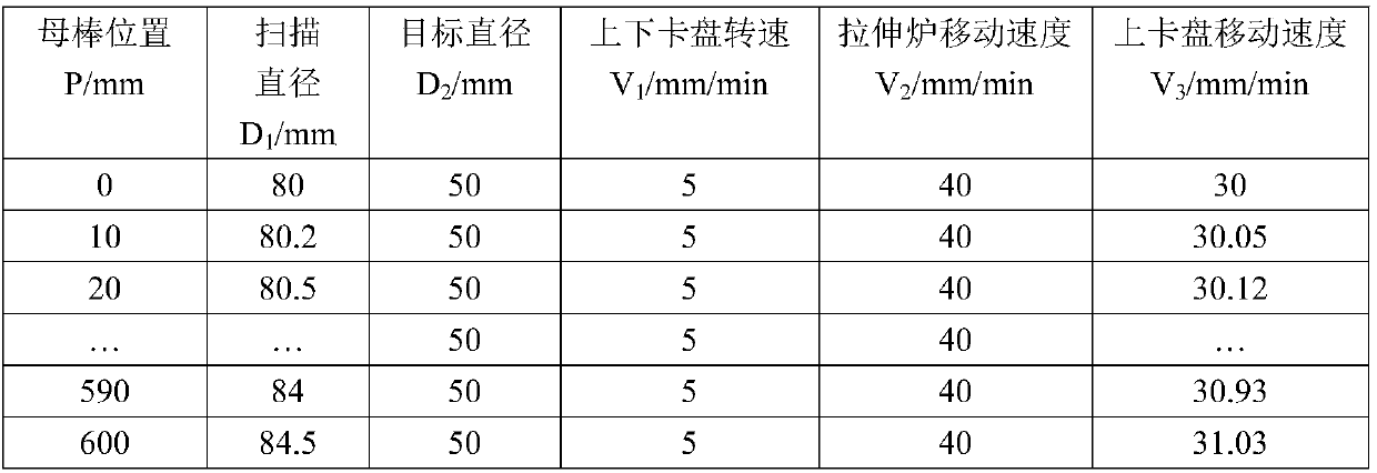 Stretching device and stretching method for VAD sintered optical fiber prefabricated base bar