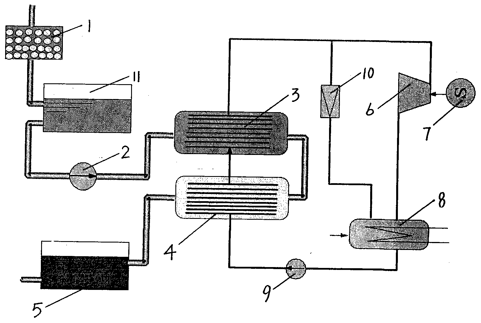 Method and special device for collecting surplus heat of flushing cinder hot water of iron-smelting furnace