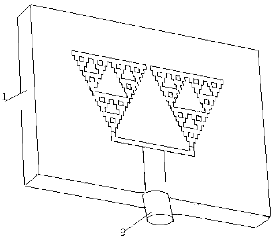 Fractal ultra-wideband trap antenna with C band suppression function