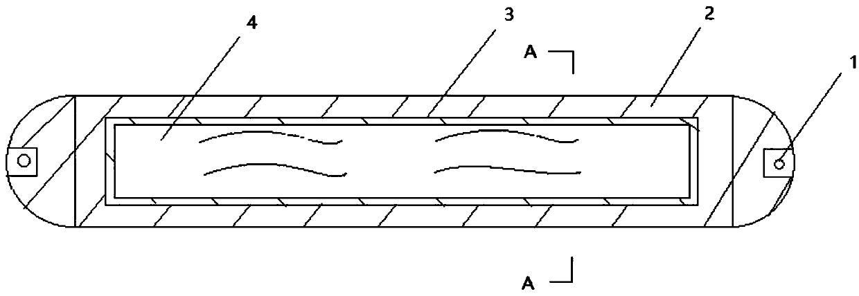 Battery pack impact resistance structure device based on shear thickening material