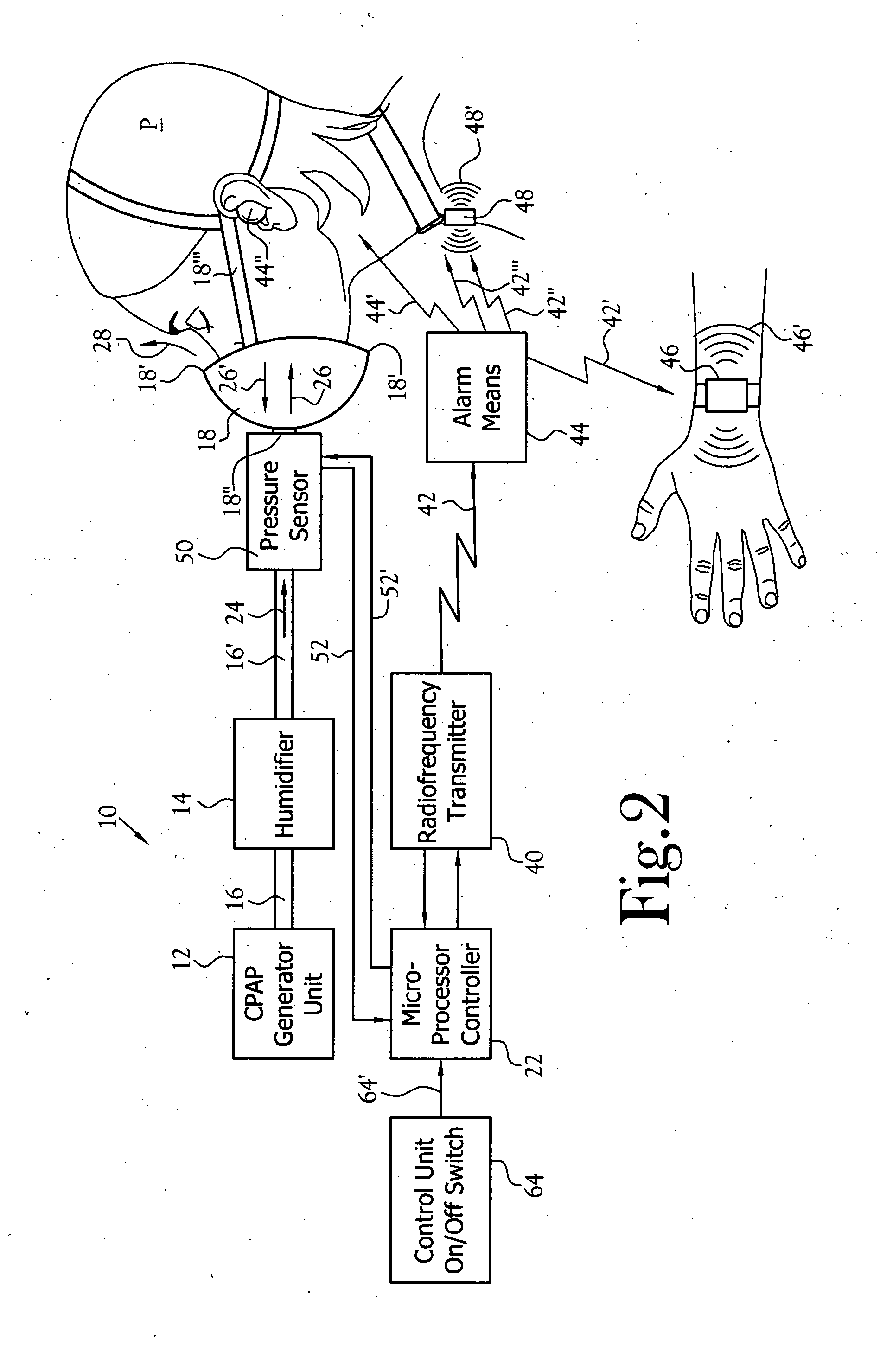 Positive airway pressure notification system for treatment of breathing disorders during sleep